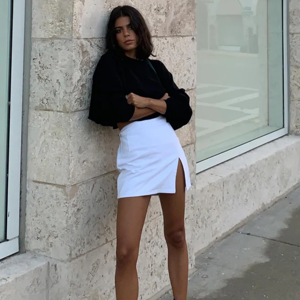 Princess Polly White mini skirt